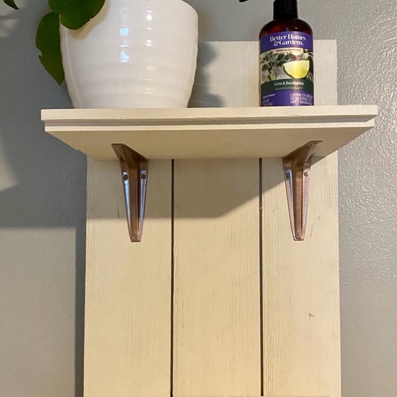 Modern handcrafted farmhouse shelf